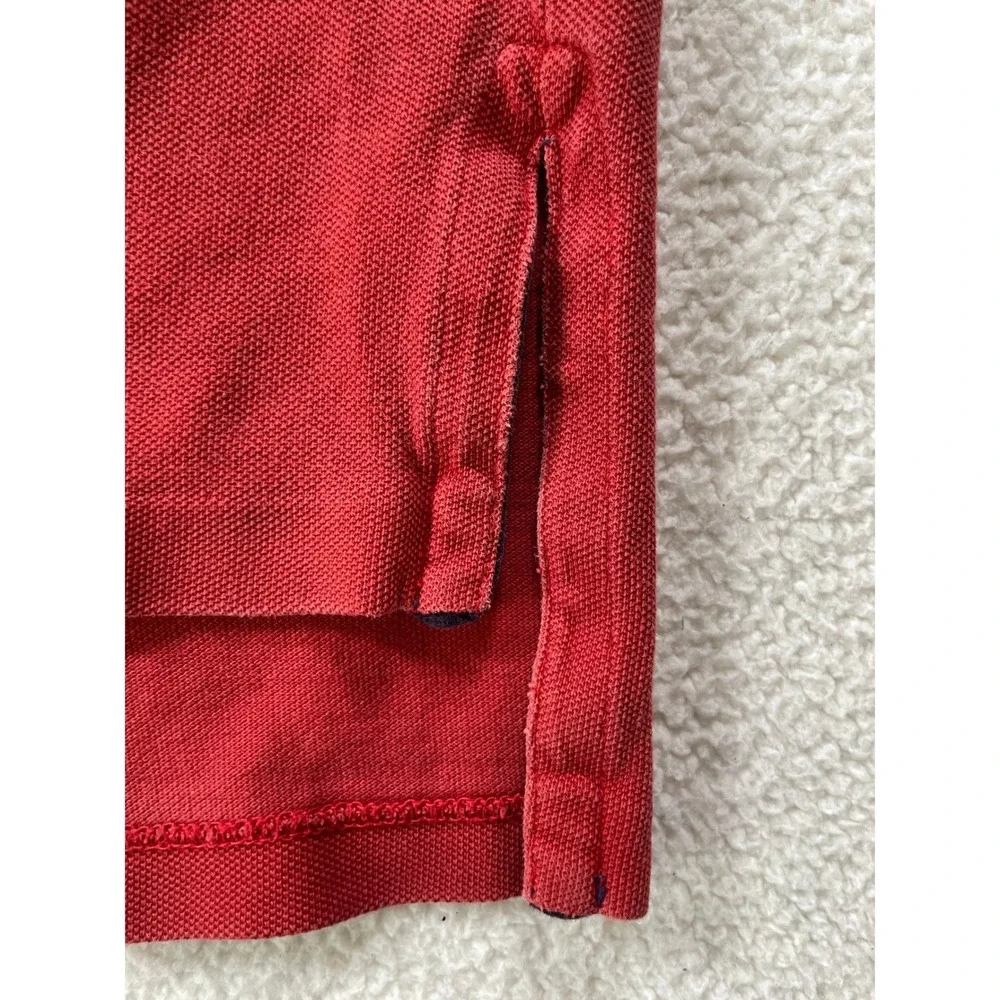 Polo Ralph Lauren Men Extra Large Polo Shirt Red Big Pony USA Flag Patch‎
